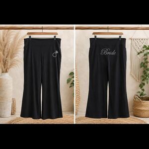 Bride Black yoga pants